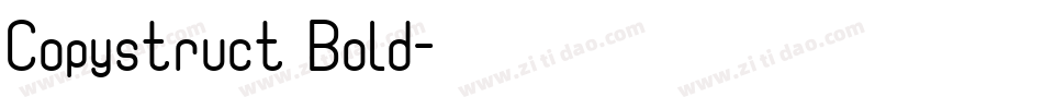Copystruct Bold字体转换